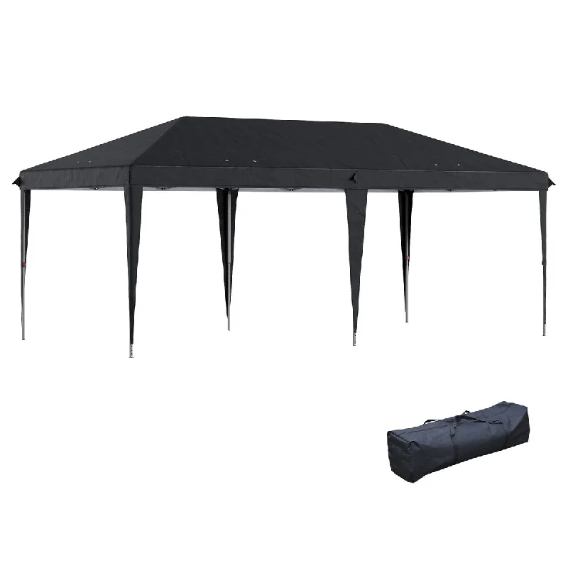 10' x 20' Pop Up Canopy Tent, Upgraded Heavy Duty Tents for Parties, Outdoor Instant Gazebo Sun Shade Shelter with Carry Bag