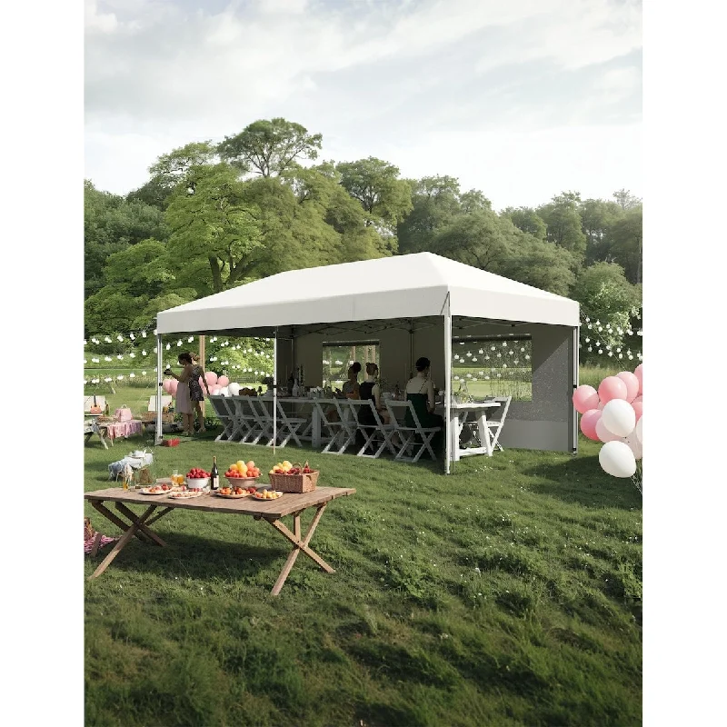 10'x 20' Pop up Canopy Tent with 210 D Oxford Fabric