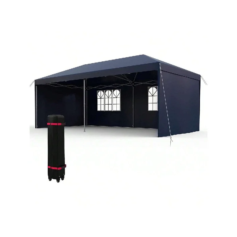 10x20ft Pop Up Outdoor Canopy Tent With Removable Sidewalls