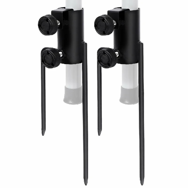 2 Pack Camping Tent Rod Holder with Stakes