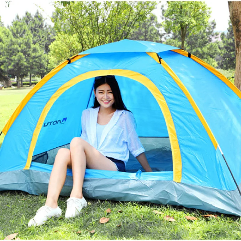 2 Persons Double Double-sided Zipper  One Bedroom Rainproof Tent for Camping