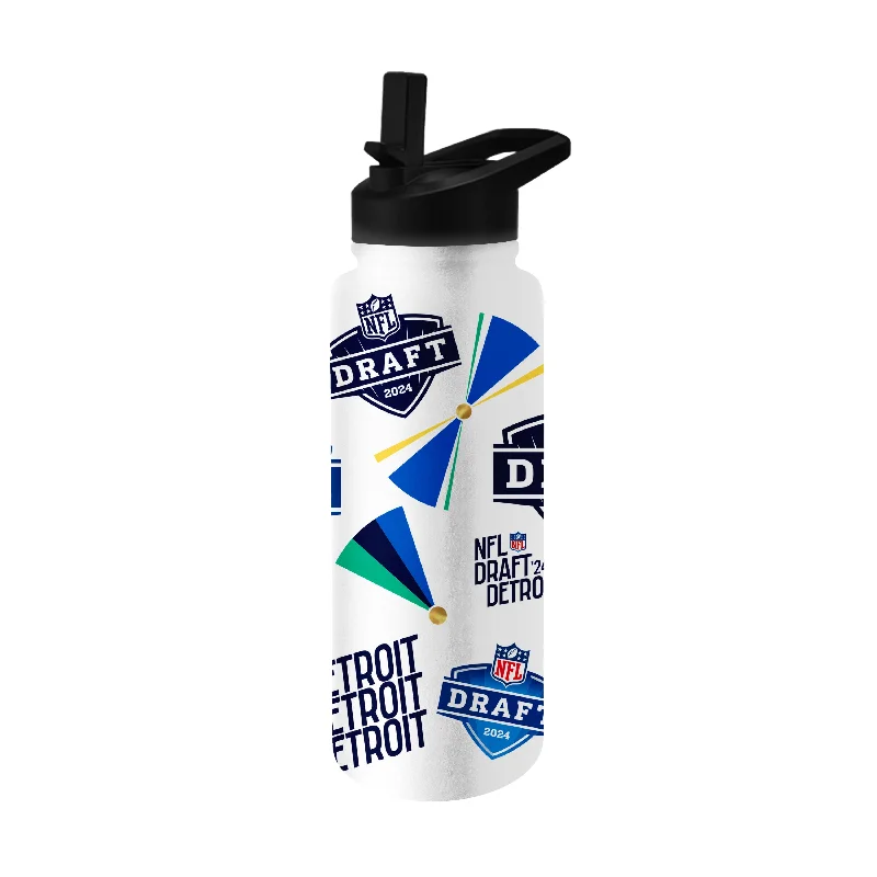 2024 NFL Draft 34oz Logo Quencher Bottle