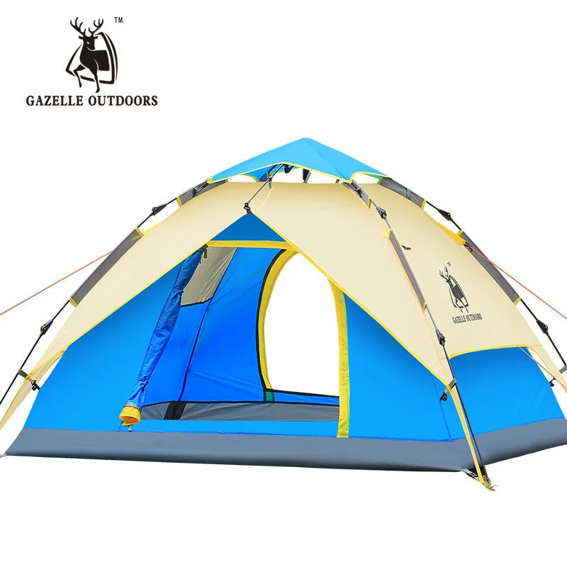 3-4 person Tents Hydraulic automatic Windproof Waterproof Double Layer Tent