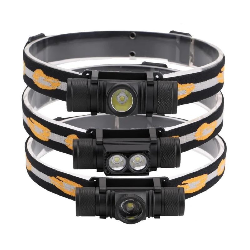 3800LM XM-L2 LED Headlamp USB Rechargeable Flashlight Power by 18650 Battery Headlight Torch Camping