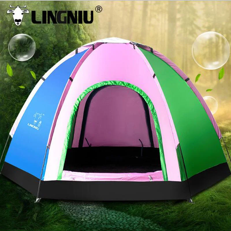 5-8 Person Camping Tent Waterproof Weather Resistant Hiking Tents