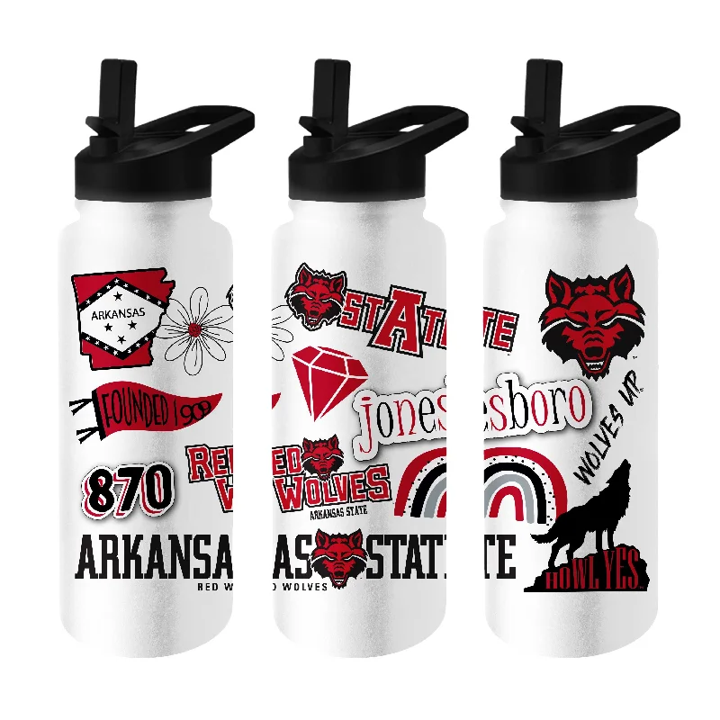 Arkansas State 34oz Native Quencher Bottle