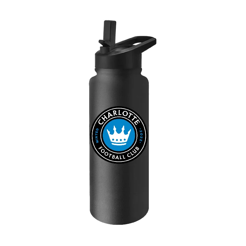 Charlotte FC Logo 34 oz Quencher Stainless Bottle