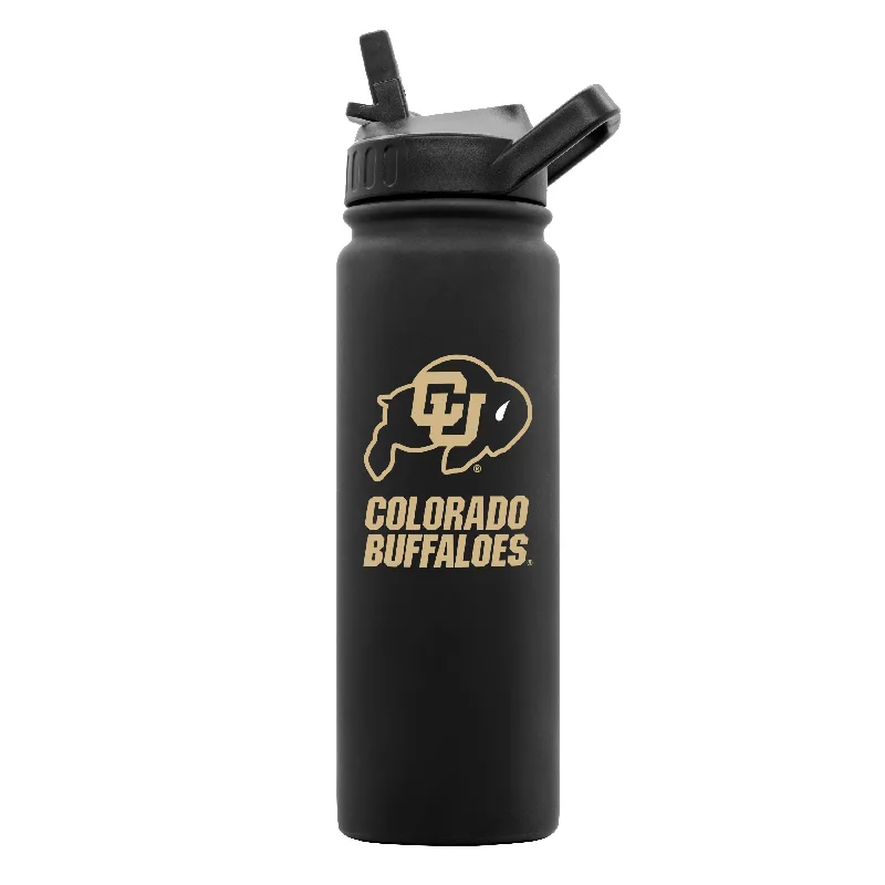 Colorado 24oz Black Soft Touch Bottle