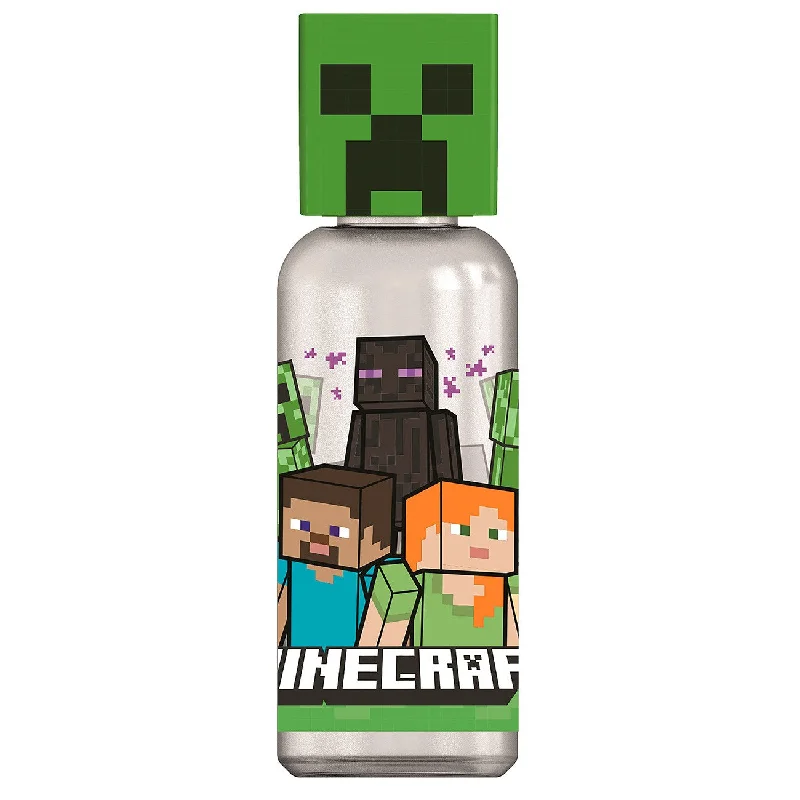 Euromic Minecraft Water Bottle with 3D Figure Top