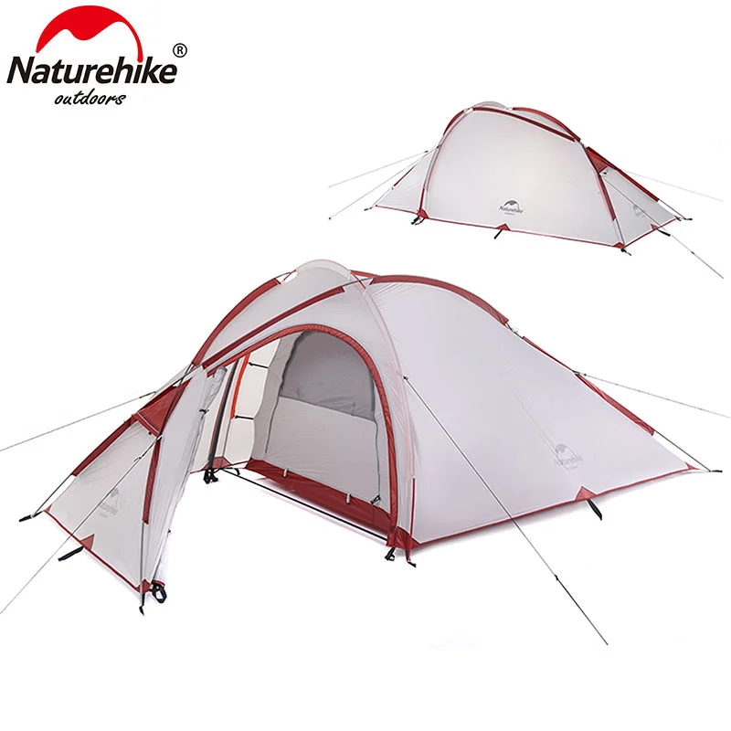 Family Tent Ultralight Fabric For 3 Person With Mat