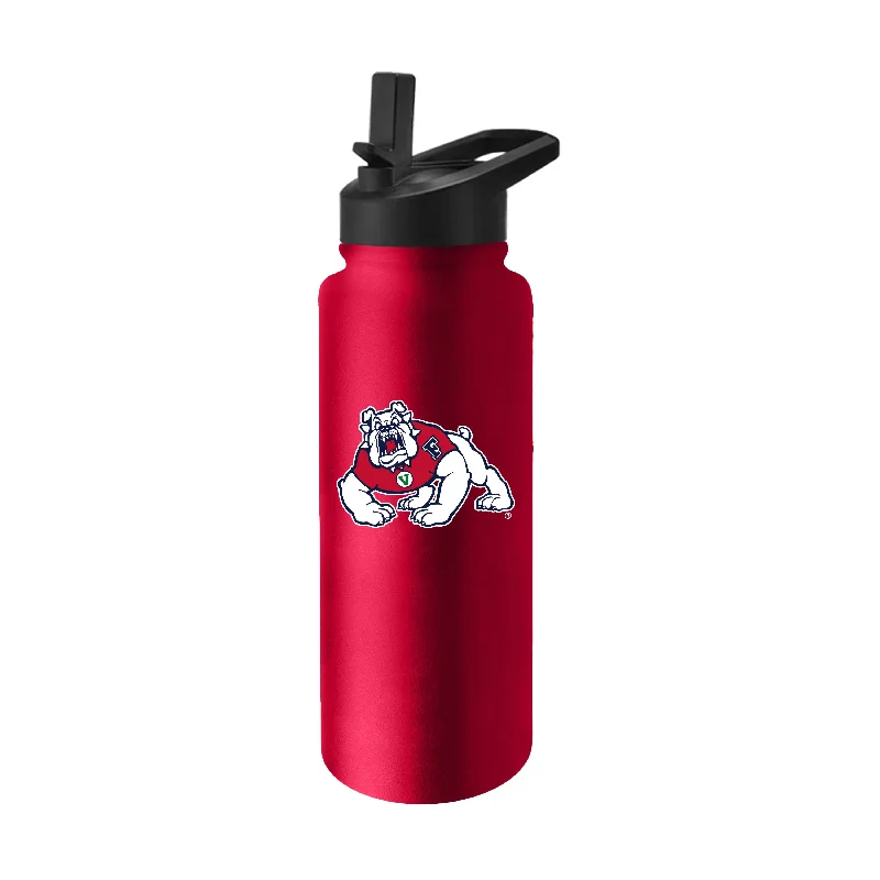 Fresno State Quencher Logo Flip Top Water Bottle