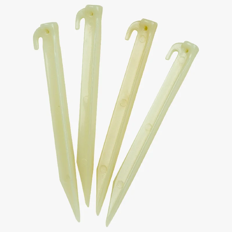 Glow in the dark Tent Pegs, Pack of 4