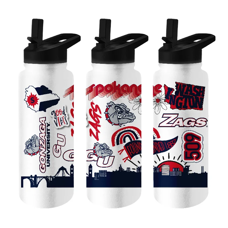 Gonzaga 34oz Native Quencher Bottle