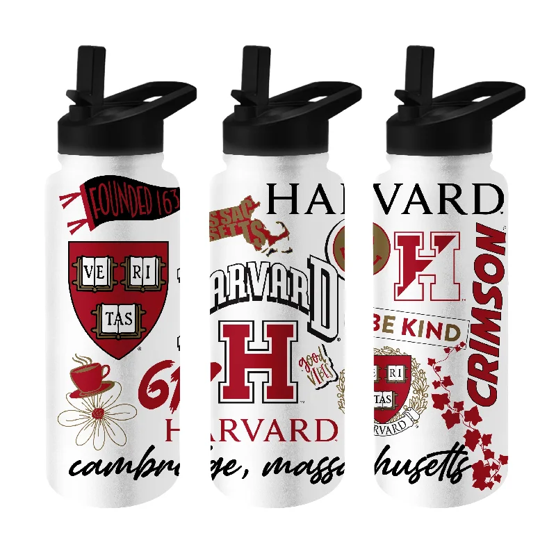 Harvard 34oz Native Quencher Bottle