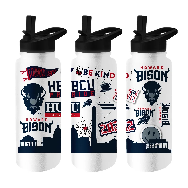 Howard University 34oz Native Quencher Bottle