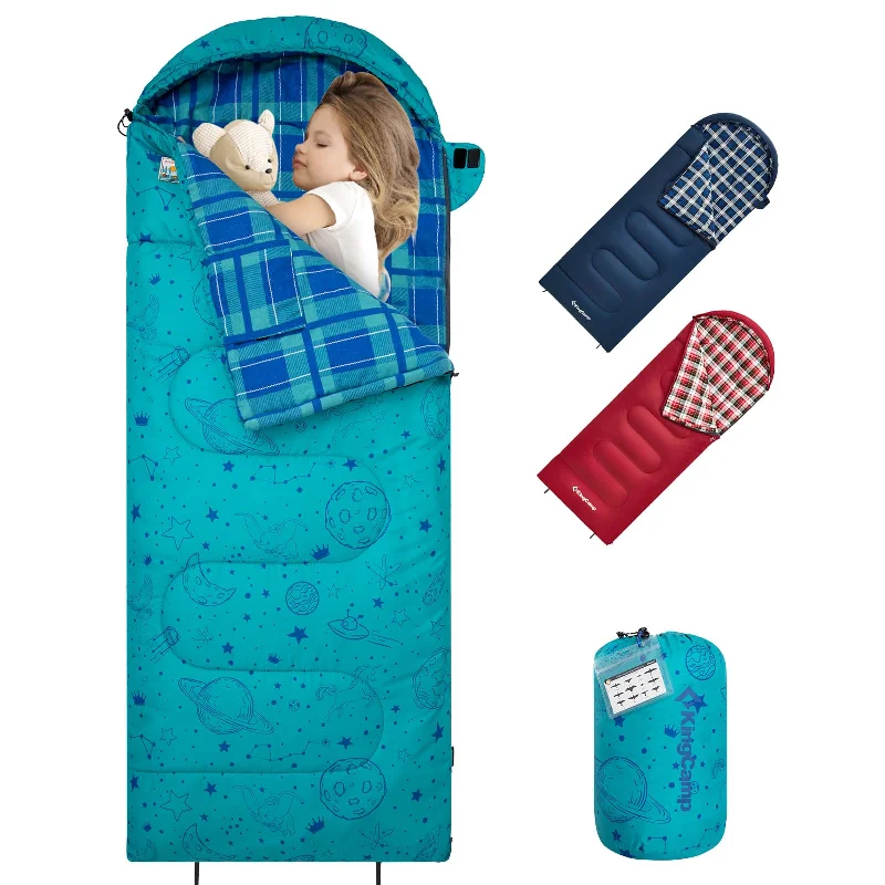 KingCamp Galaxy Zoo C 300 Flannel  Kids' Sleeping Bag | Estimated Arrival after Xmas