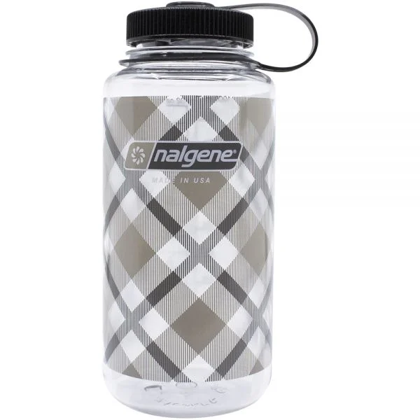 Nalgene Beige Plaid 32 OZ Water Bottle