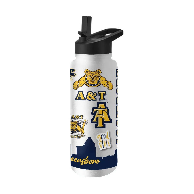 North Carolina A&T 34oz Native Quencher Bottle