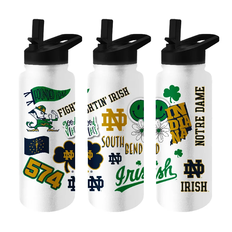 Notre Dame 34oz Native Quencher Bottle