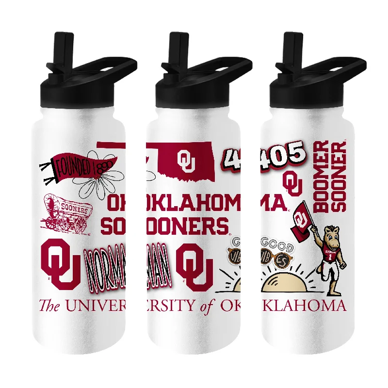 Oklahoma 34oz Native Quencher Bottle