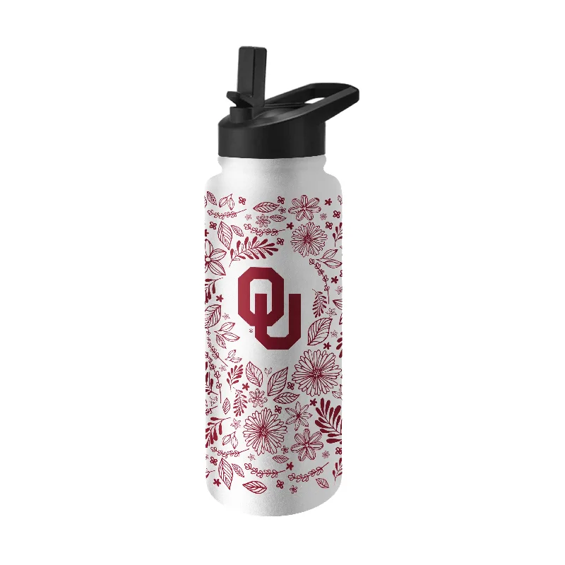 Oklahoma Quencher Botanical Flip Top Water Bottle