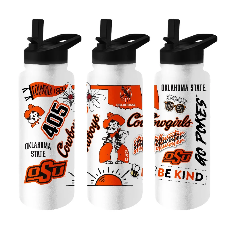 Oklahoma State 34oz Native Quencher Bottle