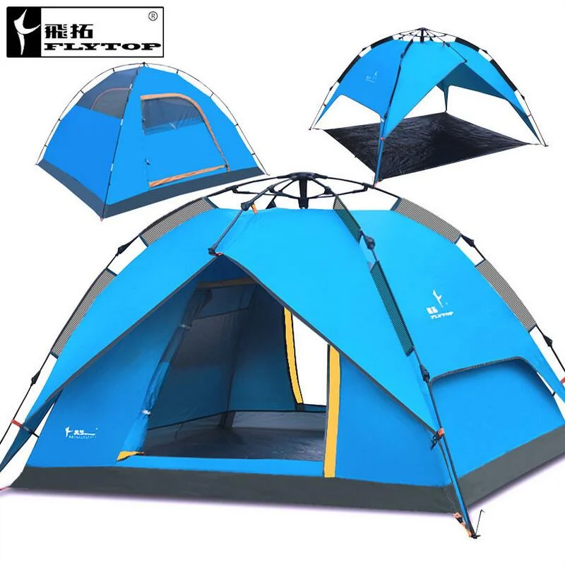 Outdoor Camping Tent Family 4 Person Garden Gazebo Automatic Tent recreation