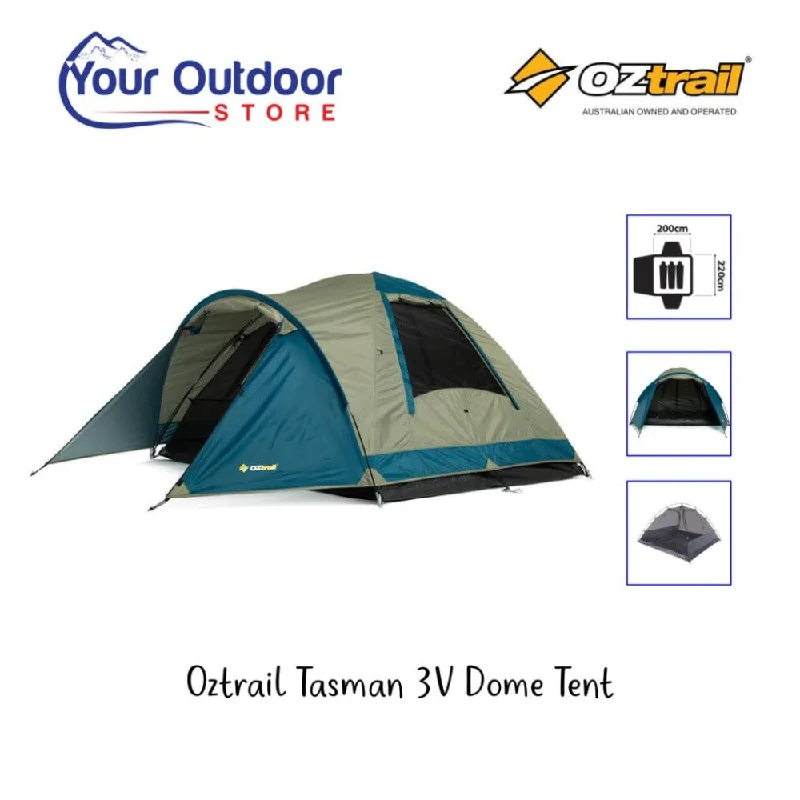 Oztrail Tasman 3V Person Dome Tent