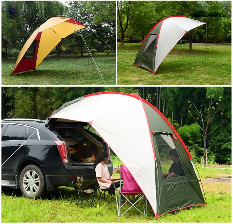 Portable Waterproof Car Rear Tent,Camping Shelter Outdoor Car Tent