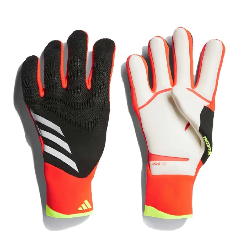 Men's Predator Pro FS Goalkeeper Gloves - Black/Solar red/Solar yellow