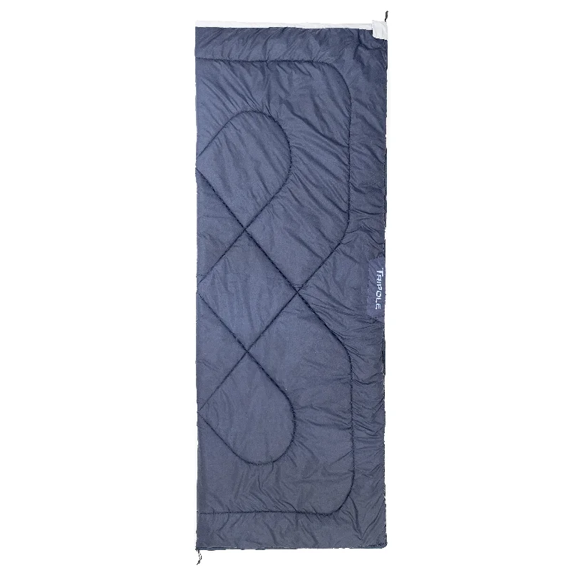 Tripole Camp Series Envelope Sleeping Bag for Camping and Hiking (Navy Blue)