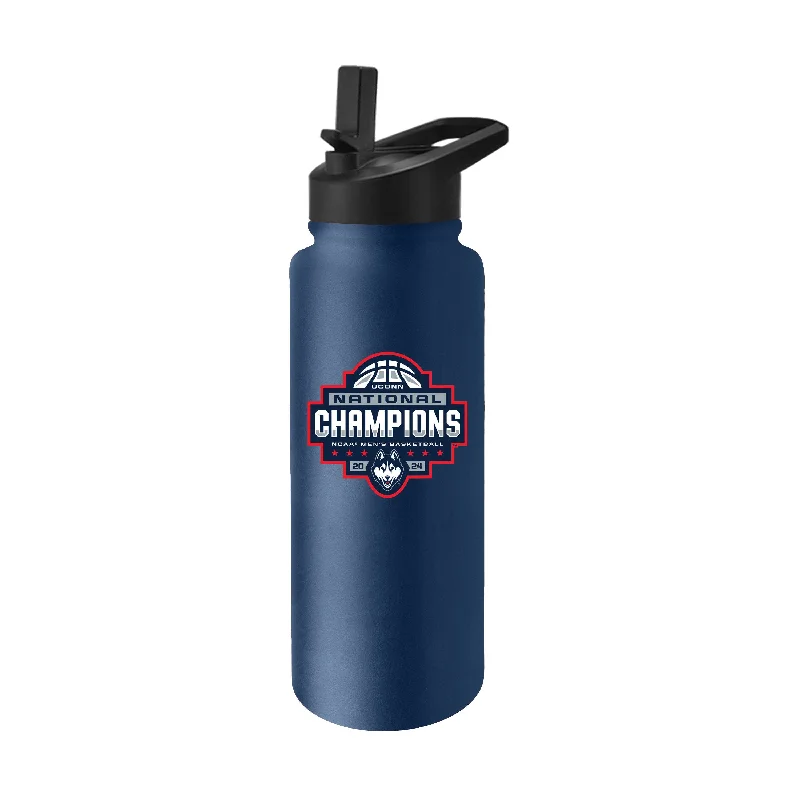 UConn 2024 Men's Basketball Champions 34oz Quencher Bottle