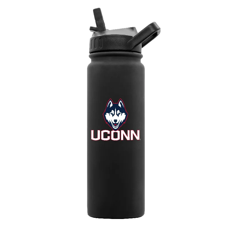 UConn 24oz Black Soft Touch Dbl Wall Btl