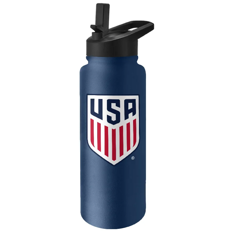 US Mens Soccer 34oz Logo Quencher Bottle