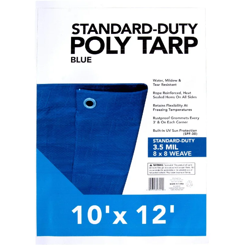 Blue Poly Tarps - 10' X 12'