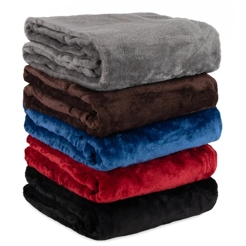 Teddy Fleece Throw Blankets 50" x 60"