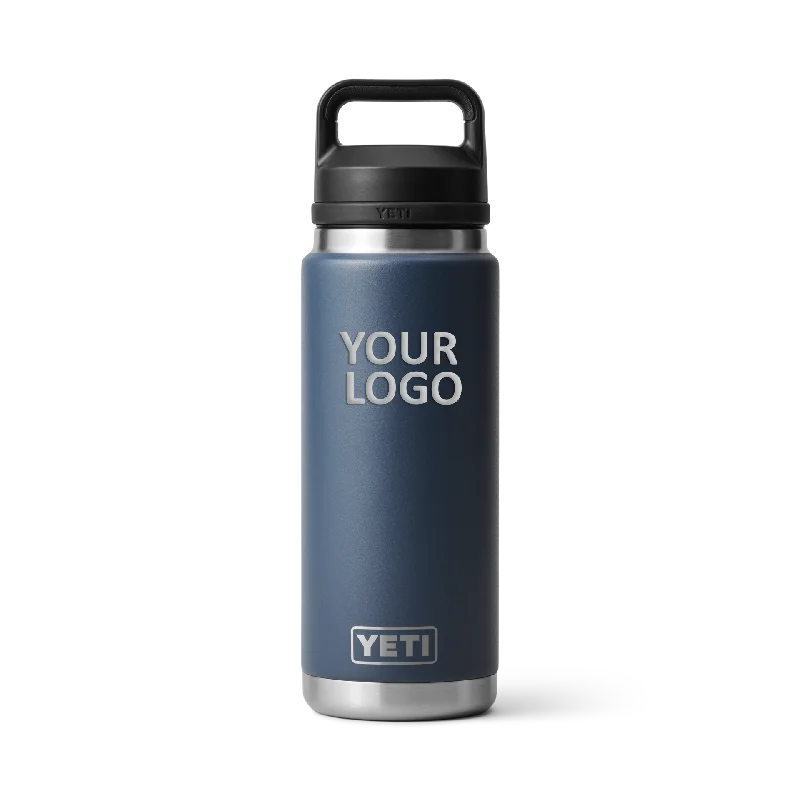 YETI Custom 26 Oz Rambler Bottles with Chug Cap, Navy