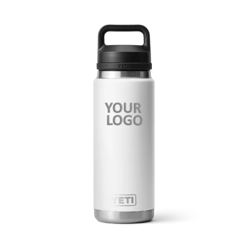 YETI Custom 26 Oz Bottles with Chug Cap, White