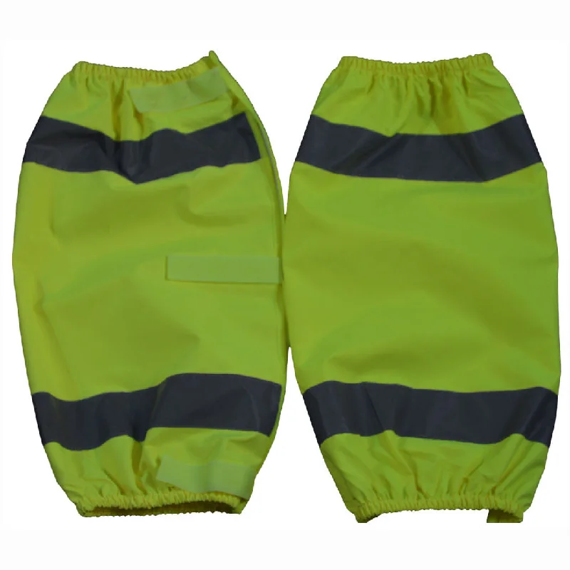 LOG-CE Lime ANSI Class E Waterproof Reflective Leggings/Gaiters