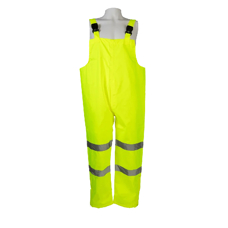 LBIP-CE ANSI/ISEA 107-2020 Class E High-Vis Lime Waterproof Rain Bib Pants