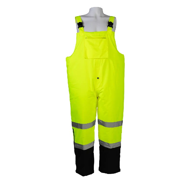 LQBBIP-CE ANSI 107-2015 Class E Waterproof Quilted Thermal Bib Rain Pants