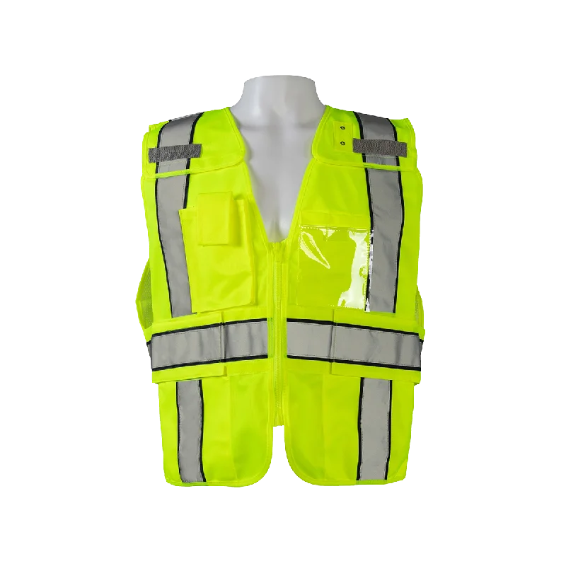 LV2-BPSV ANSI Class 2 Lime/Navy Two Tone Expandable Breakaway Public Safety Vest