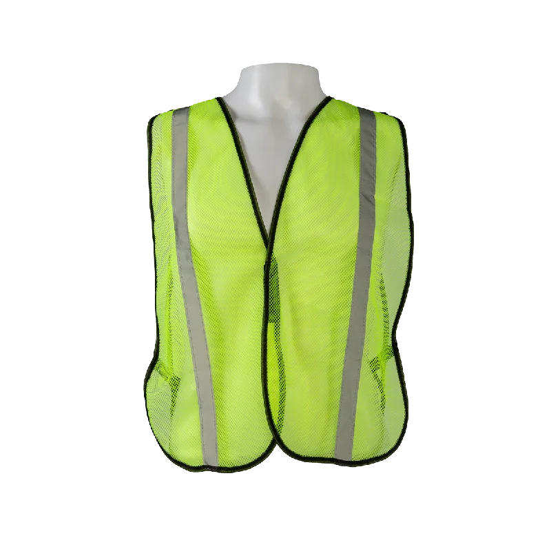 LVM-S/OVM-S ANSI Non-Rated Mesh Safety Vest - 1" Silver Reflective Tape