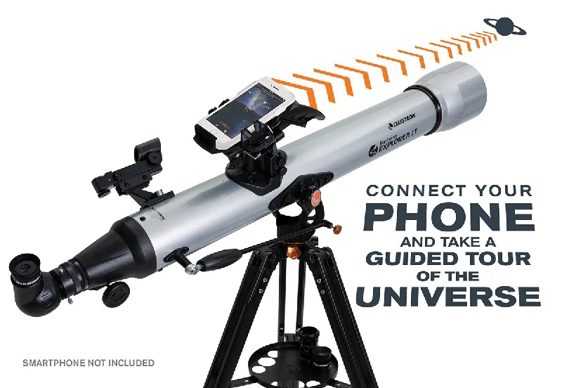 Celestron StarSense Explorer 80 mm LT 80AZ Smartphone App-Enabled Refractor Telescope - 22451