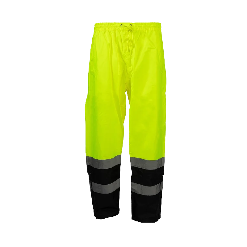 LBPP-CE ANSI/ISEA 107-2015 Class E Lime/Black Waterproof Rain Draw Strings Pants