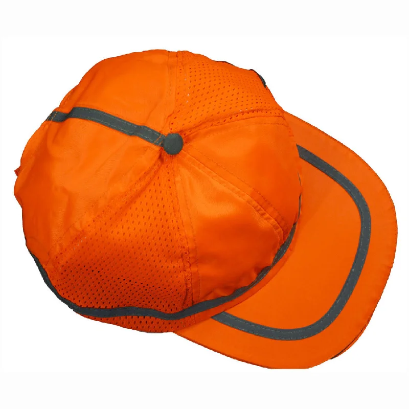 OBC-S1 ANSI Orange Hi Vis Baseball Cap Style Safety Cap