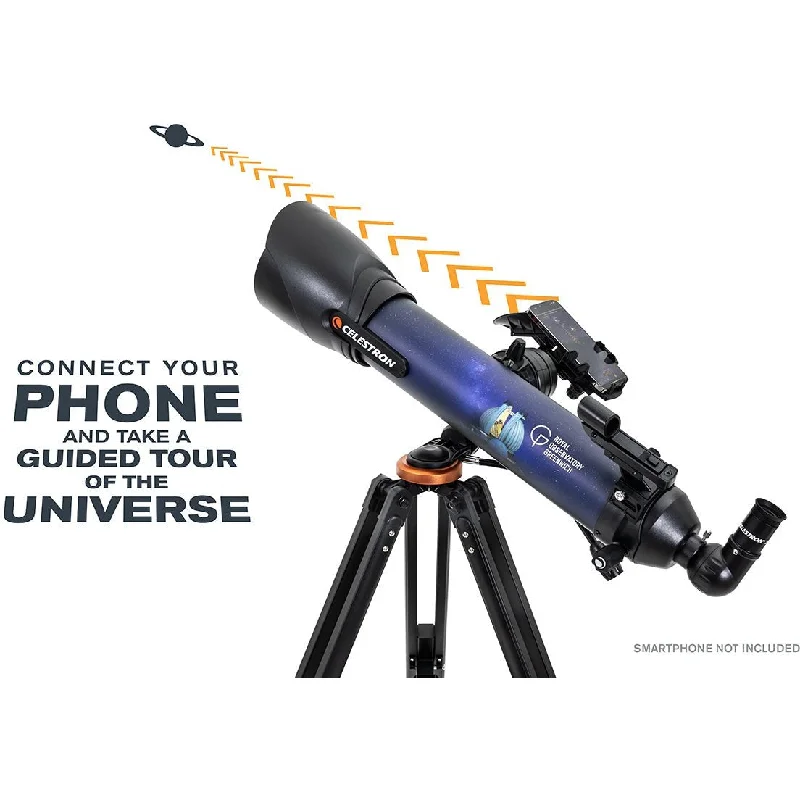 Royal Observatory Greenwich Celestron StarSense Explorer DX 100AZ Smartphone App-Enabled Refractor Telescope